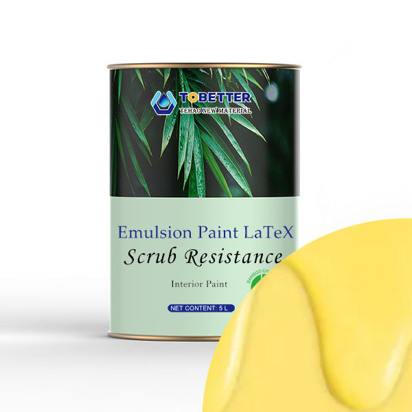 สีขาวในโรงรถอัดลอก Lattex Wall Paint Primer สําหรับคอนกรีต 3ต้นไม้แทนตกแต่ง