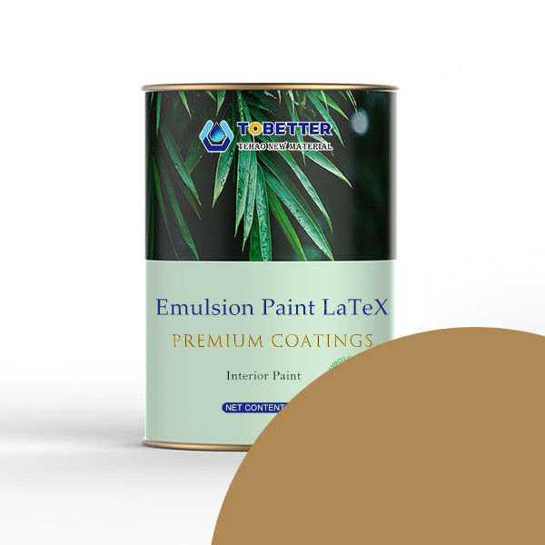 Eco Brown Anti Formaldehyde Interior Wall Coating Paint ทนต่อหมอก ทําความสะอาดง่าย